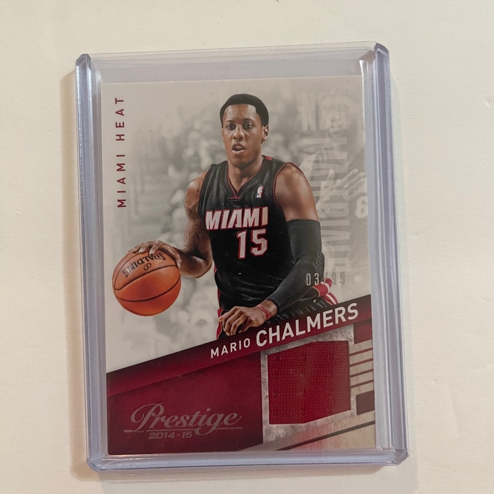 Mario Chalmers jersey card